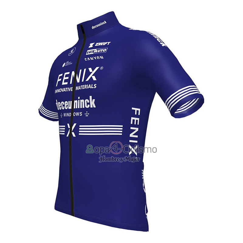 Deceuninck Quick Step Ropa Ciclismo Culotte Corto 2023 Mangas Cortas Violeta